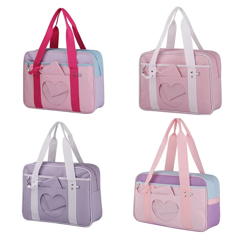 Lovely Japanese School Students Bags JK Lolita ShoulderBags With Bear Widget Briefcase Bookbag Girly Girl Messenger Bags