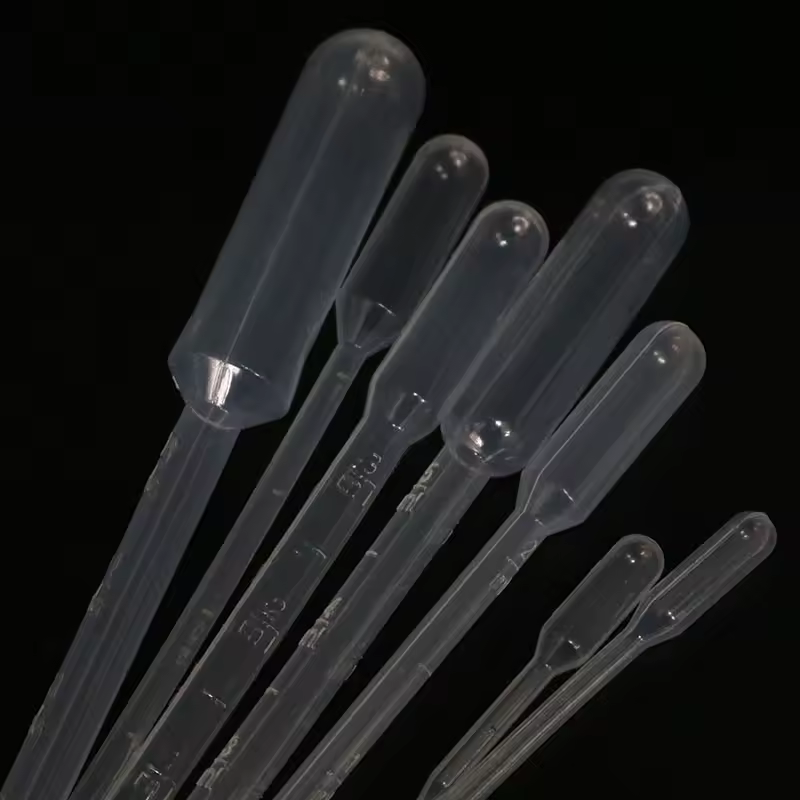 10 Pieces 0.2 / 0.5 / 1/2/3/5 / 10ML Laboratory Pipette Plastic Disposable Graduated Container Liquid Dropper Equipment Straw - Image 6