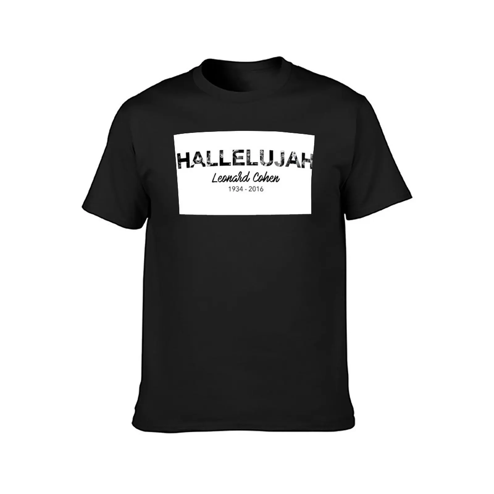 Hallelujah - Leonard Cohen Tribute T-Shirt Aesthetic clothing sweat vintage mens t shirts