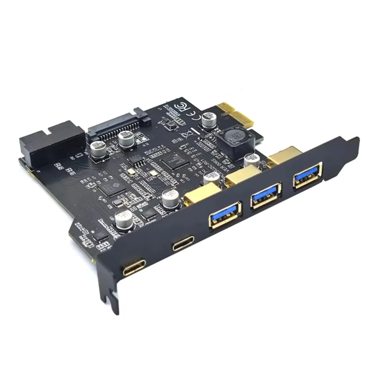 ABJG-New Type C USB 3.2 Gen2 PCIE Card Hub USB 3.0 PCI Express Board PCI-E PCI E USB 3 محول
