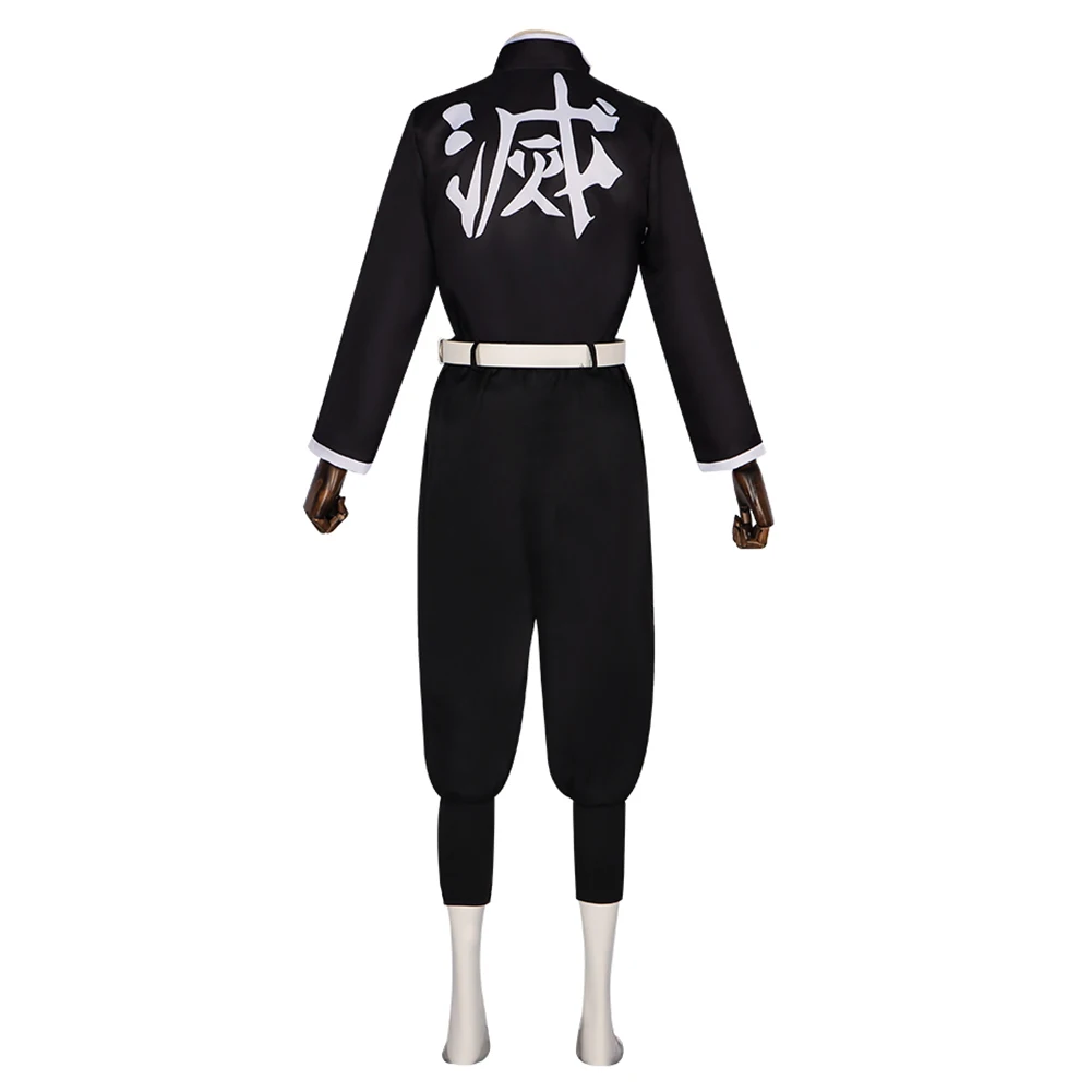 Man Uniform Anime Himejima Gyomei Kostuum Mannelijk Shirt Broek Cloak Riem Gewaad Japanse Outfits Halloween Pak