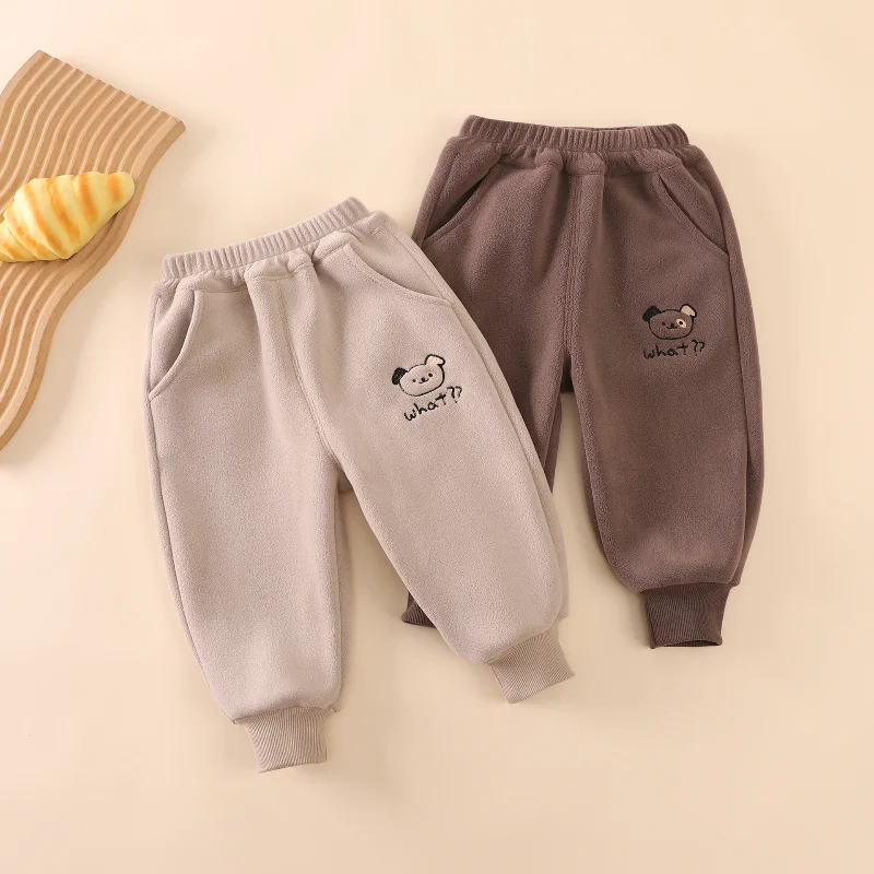 

New Autumn Winter Fashion Baby Girls Clothes Kids Trousers Children Cartoon Thick Pants Toddler Casual Costume Infant Sportswear