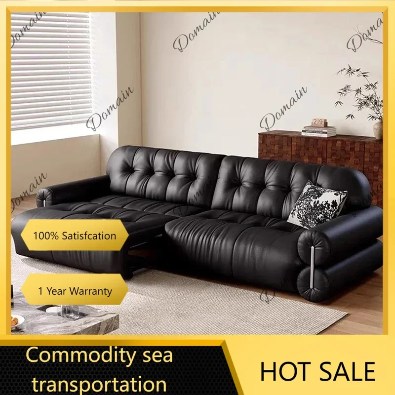 New France Designer Electric Sofa Bed Modern Simple Scalable Lounge Living Room Sofa Puff Living Room Furniture Canape Salon
