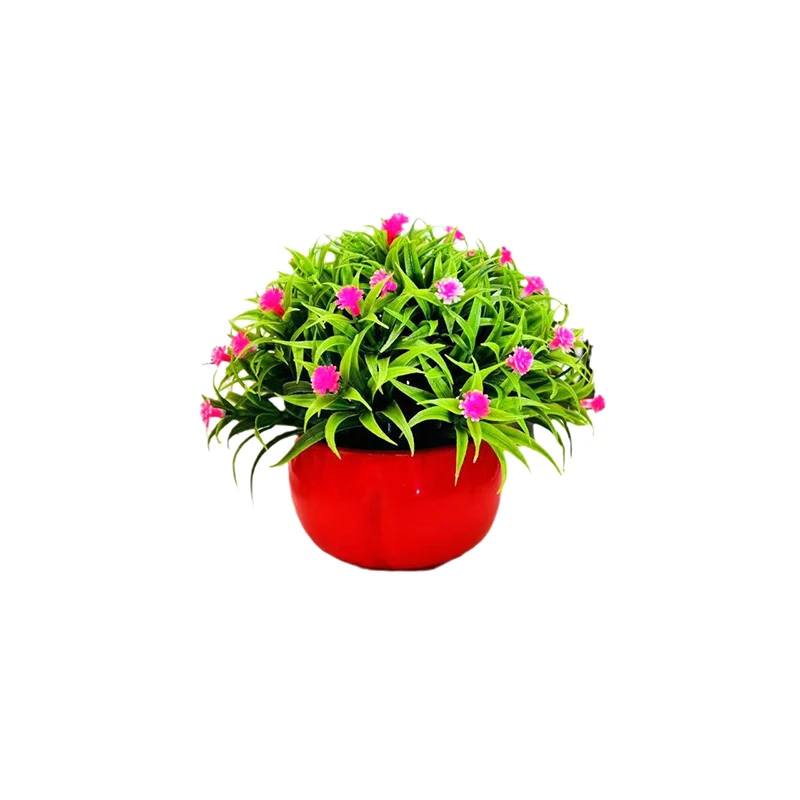 1Pc Dollhouse Artificial Plants Small Flower Potted Plants Fake Flowers For Home Decoration Hotel Garden Decoration