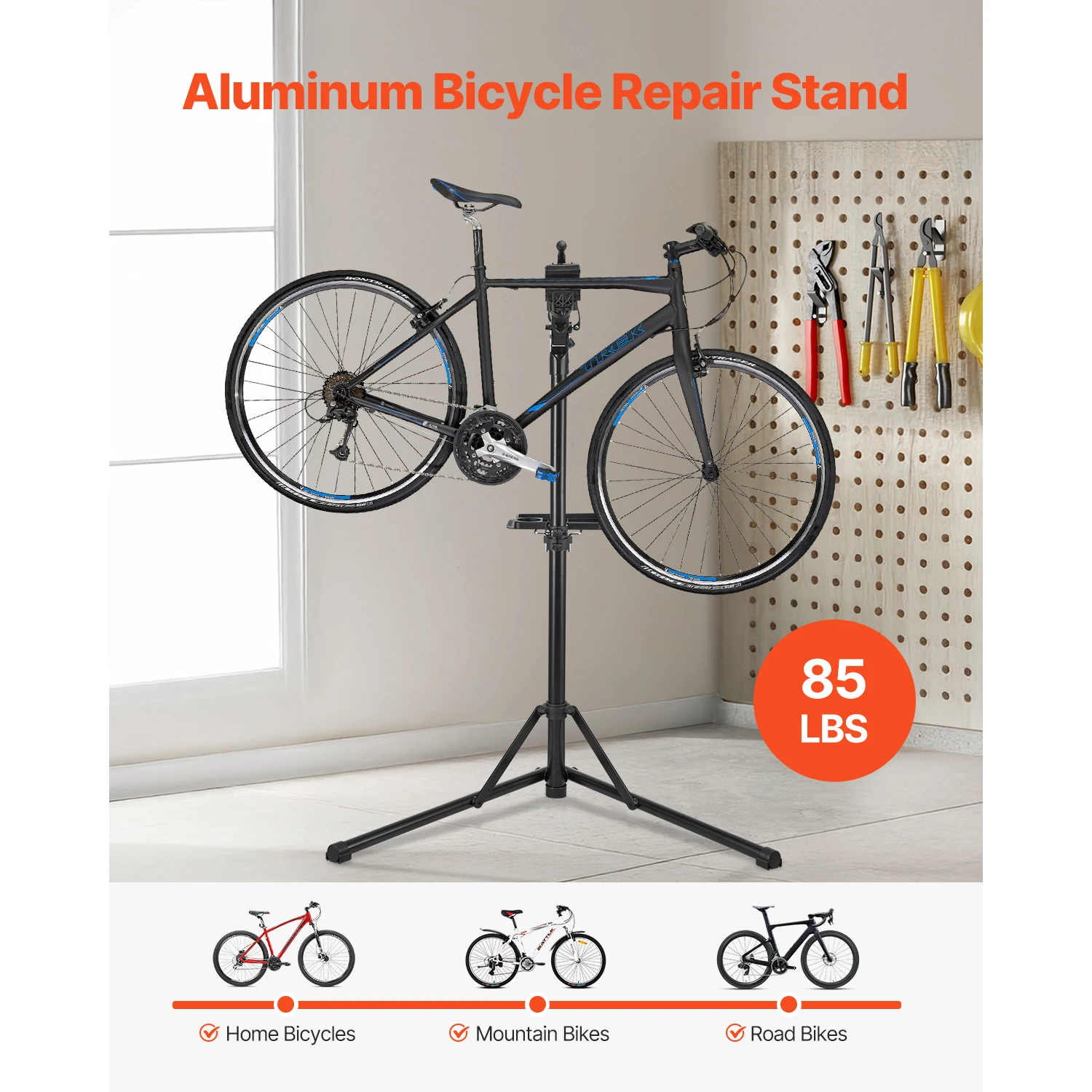SucceBuy Bike Repair Stand 66/80/85/88/110 lbs Bicycle Work Stand Foldable Bicycle Maintenance Rack for Mountain & Road Bike