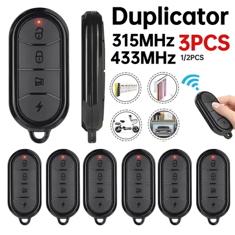 차량용 범용 전기 차고 게이트 오프너, 복제 복사기, 자동 복사 리모콘, 4 버튼, 433MHz, 315MHz, 3 개, 2 개, 1 개