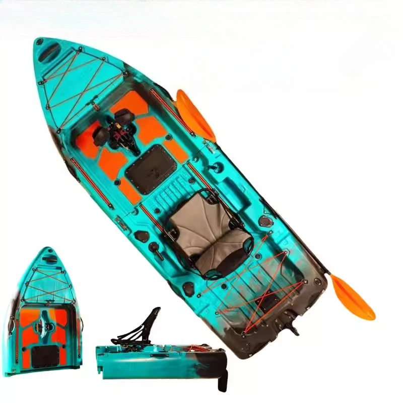 카약 카약 스플라이싱 카누 회전 성형 드리프트 보트 휴대용 더블 카약 낚시용