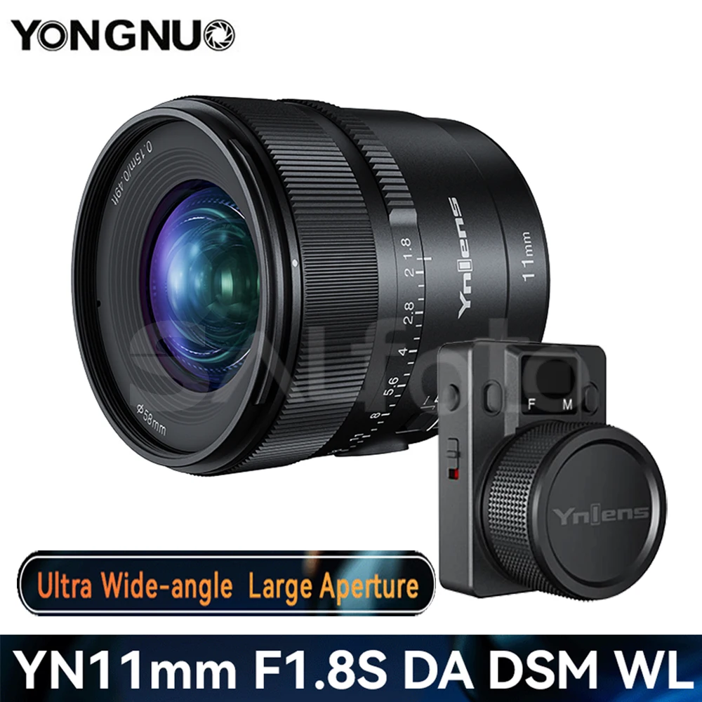 

YONGNUO YN11mm F1.8S DA DSM WL 11mm F1.8 AF Large Aperture Ultra Wide Angle Prime Lens for Sony E Mount APS-C Full Frame Camera