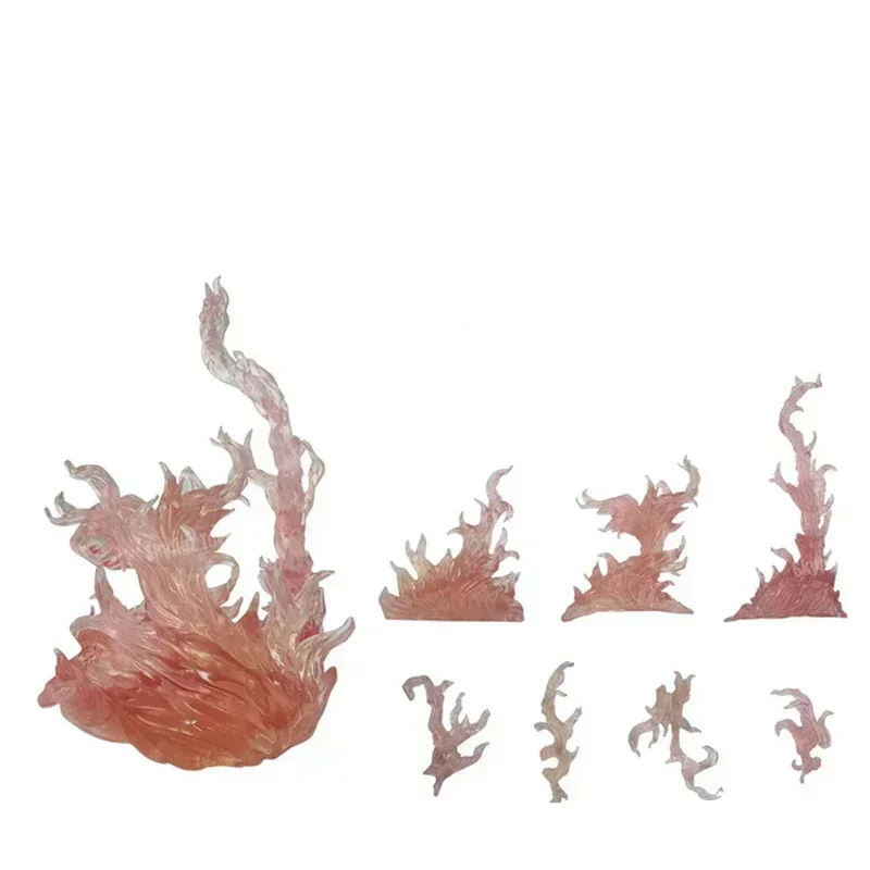 Op voorraad Wervelwind Vlam Ijs Speciale effecten Model Ornament Speelgoed Beweegbare figuur Luffy DIY Accessoires Standbasis Wind Bevroren