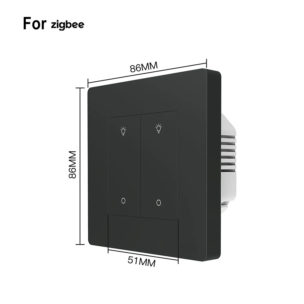 Home Automation APP Controlled Dimmer Multi Control Association Operate Voltage 90-250V AC Flame-retardant Material