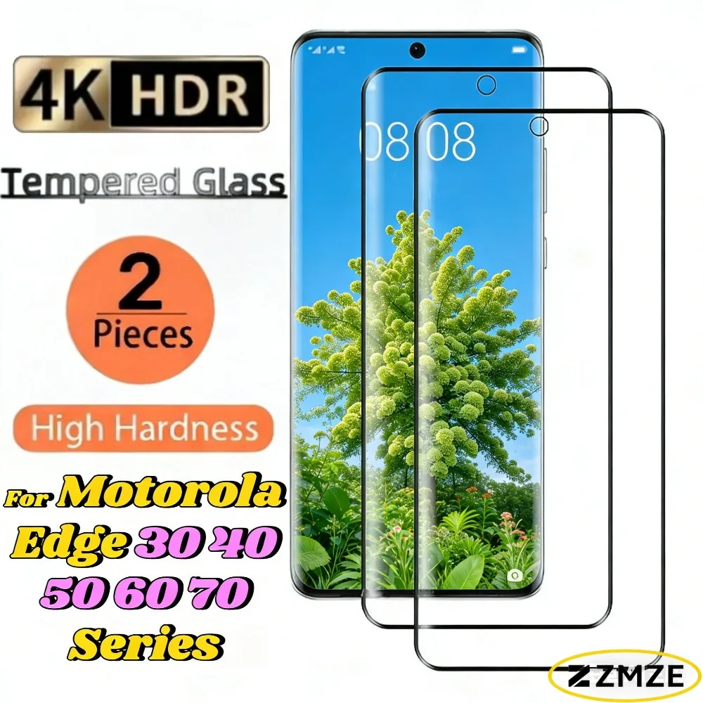 

Защитные пленки для экрана HD для Motorola Edge 40 Neo 70 Fusion + 40 50 60 Pro 30 50 Ultra 60S 30 60 50 Fusion, 2 шт., пленки из закаленного стекла