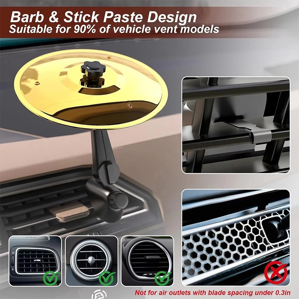 Universal Mini Drums Colliding With Cymbals Vent Decoration For Car Rugged Automotive Interior Accessories Crash Proof Design