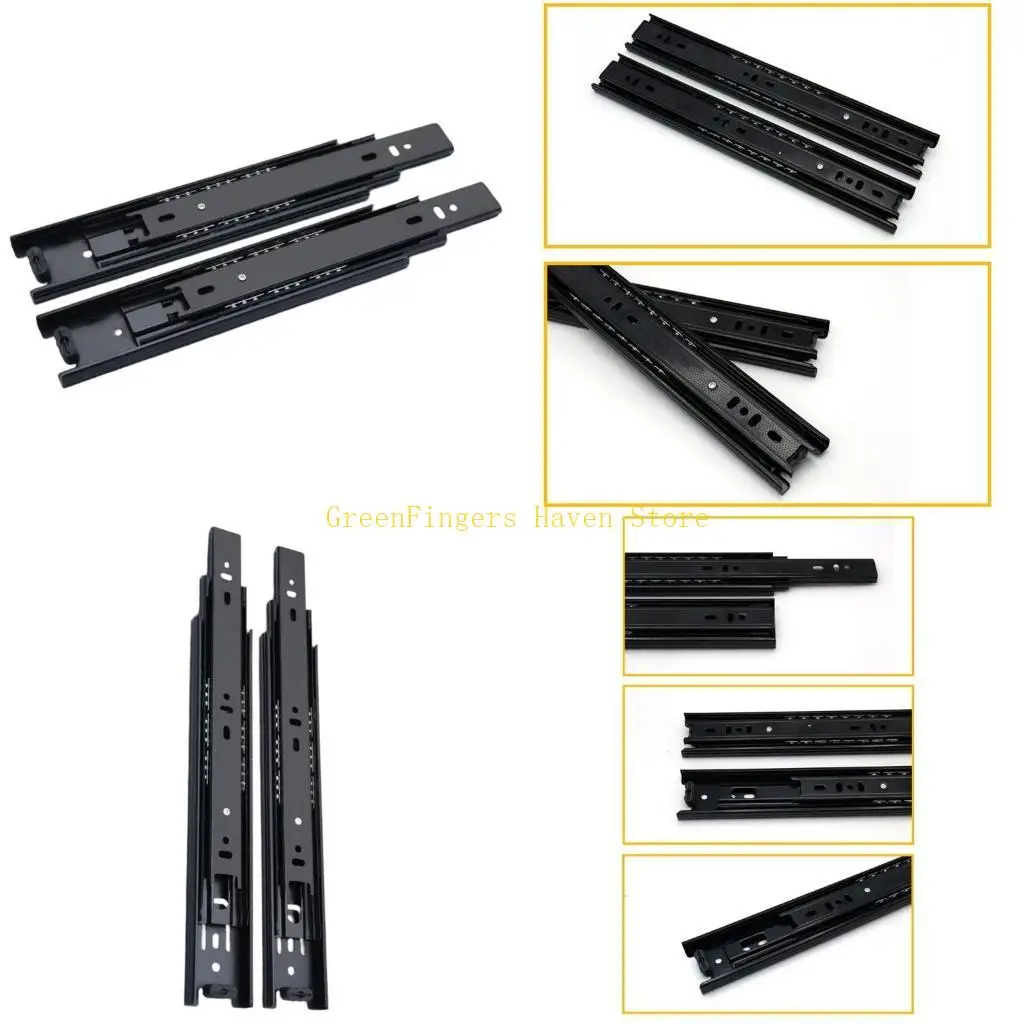 

F68D 1 пара направляющих для ящиков, буферная направляющая с мягким закрыванием, оборудование для направляющих направляющих для