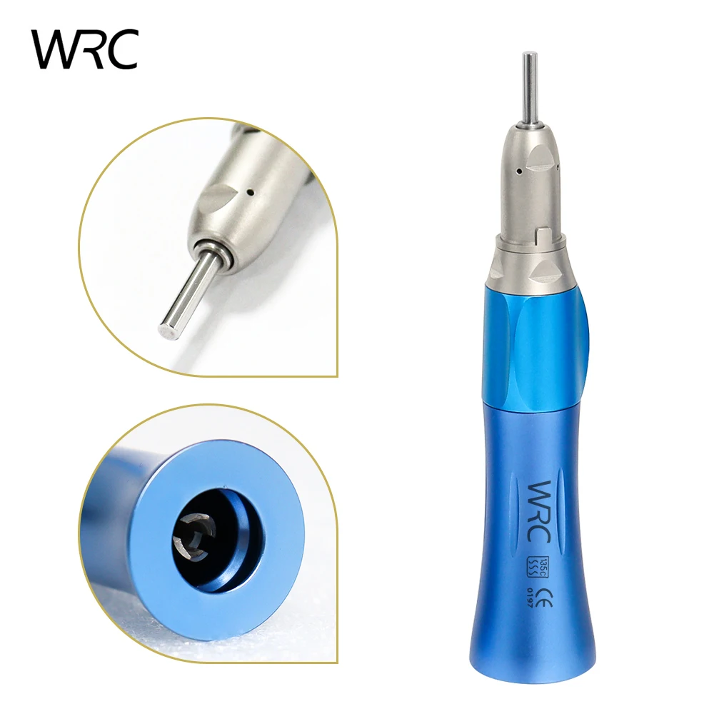 Dental Color Low Speed and High Handpiece Kit Push Button Contra Angle Single Way Water Spray Air Turbine 2 Hole