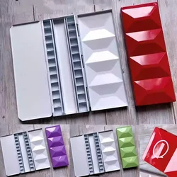 24 Color 2ml Grid Three Fold Iron Box Watercolor Pigment Subpackage Palette Art Students Outdoor Painting Watercolor Palette Box