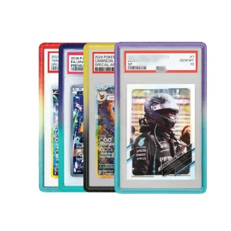 custom.Exclusive Ombre Color Slab Guard Durable Protective Frame Pokemoned Graded Cards