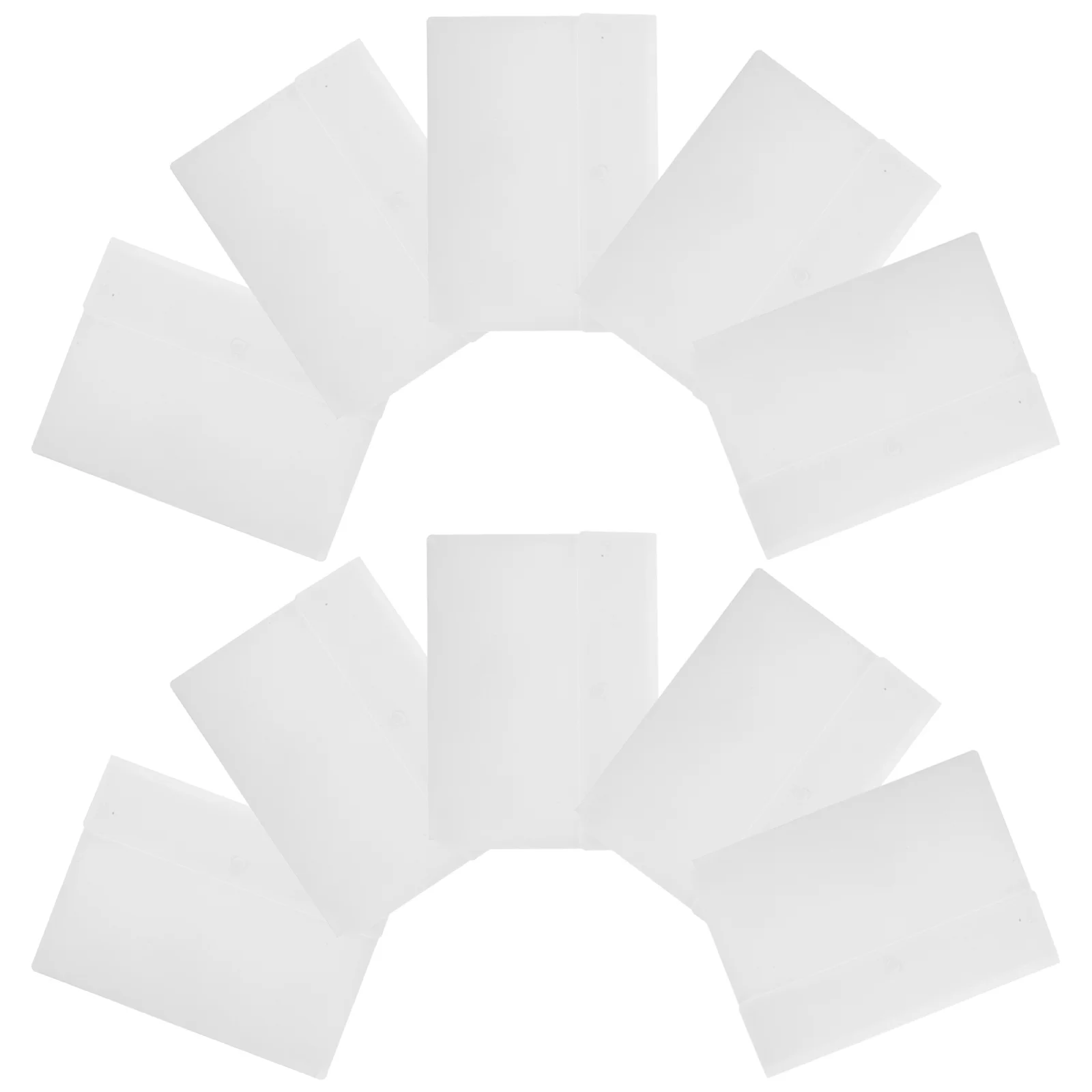 

10pcs File With Snap Button: A4 Size Waterproof Transparent Organizer Plastic Document Folder For Office School Business Pp