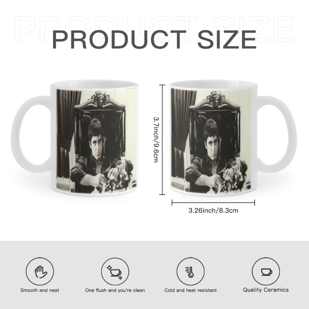 Film Scarface Free shipping Ceramic Cup Coffee Oatmeal Breakfast Cup Creative Personality Mug