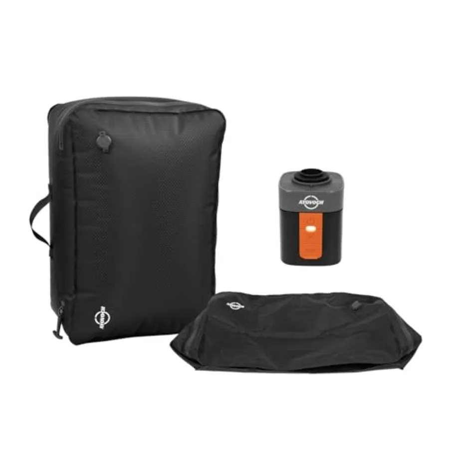 

Вакуумные пакеты для хранения с беспроводным насосом 35 л 80 шт. ° Водонепроницаемые многоразовые вакуумные пакеты с застежкой-молнией IP68 для путешествий, подходят для чемоданов 0/4/8 дюймов