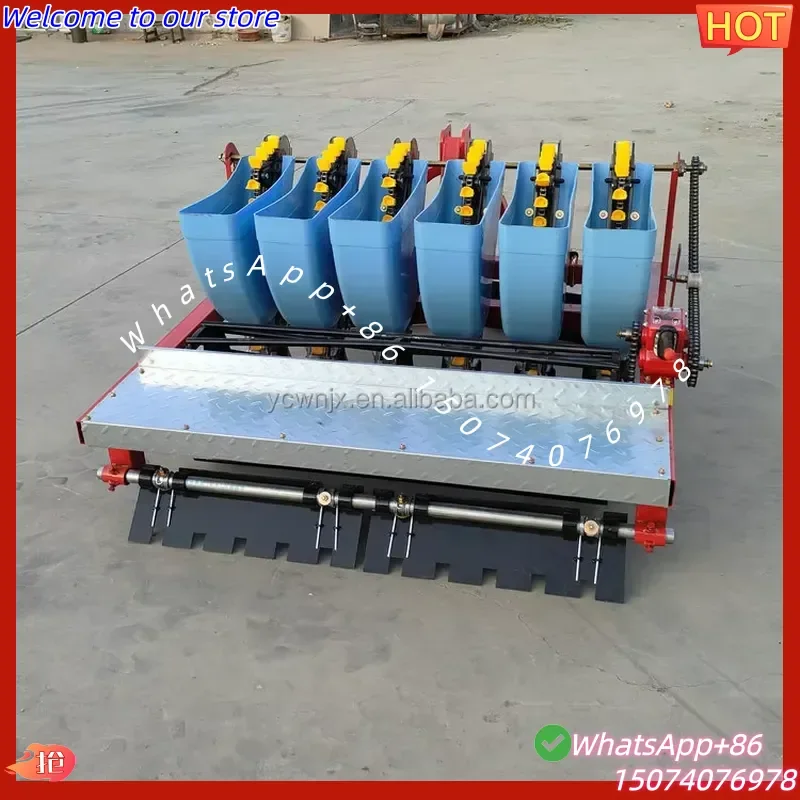 2026 Factory Price High Precision Equidistant Adjustable Row Spacing Labor-Saving Time-Saving Garlic Planting Machine Garlic