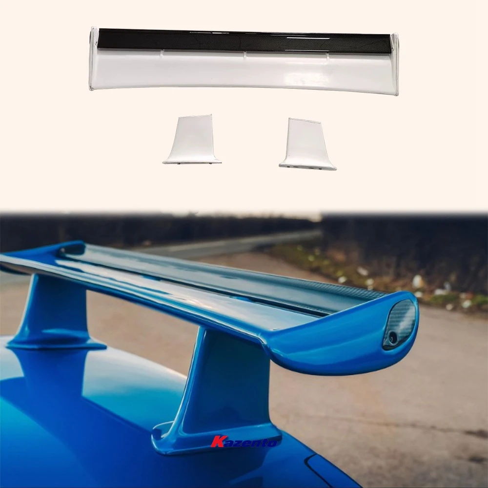 

For Nissan Skyline R34 GTT GTR High Leg Rear Trunk Spoiler Wing (Carbon blade+caps)