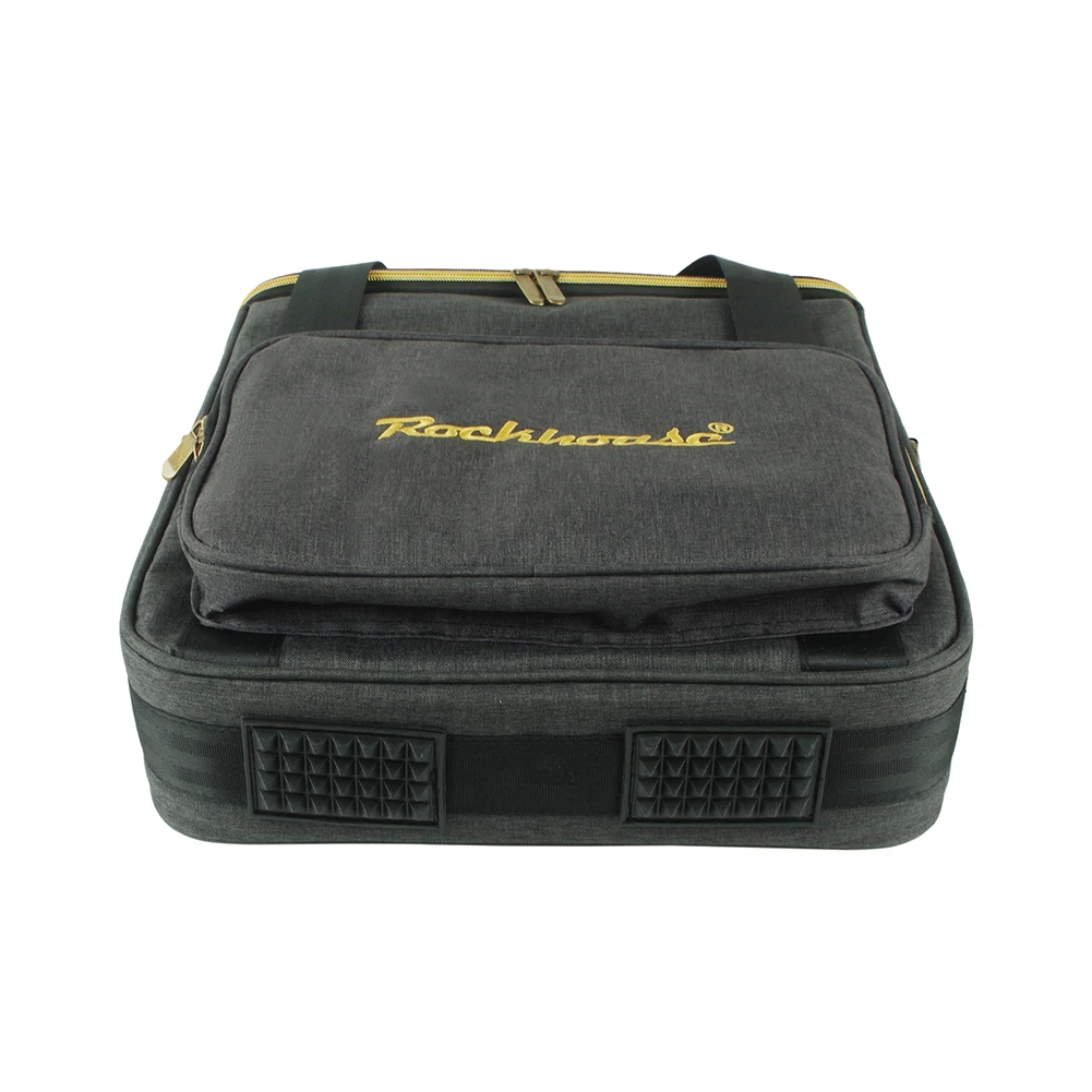 Vinyl Records Carrying Bag with Strap Portable Record Shoulder Bag Dust Prooof Thicken Padded CD Bag Holds Up To 10 Vinyl Albums