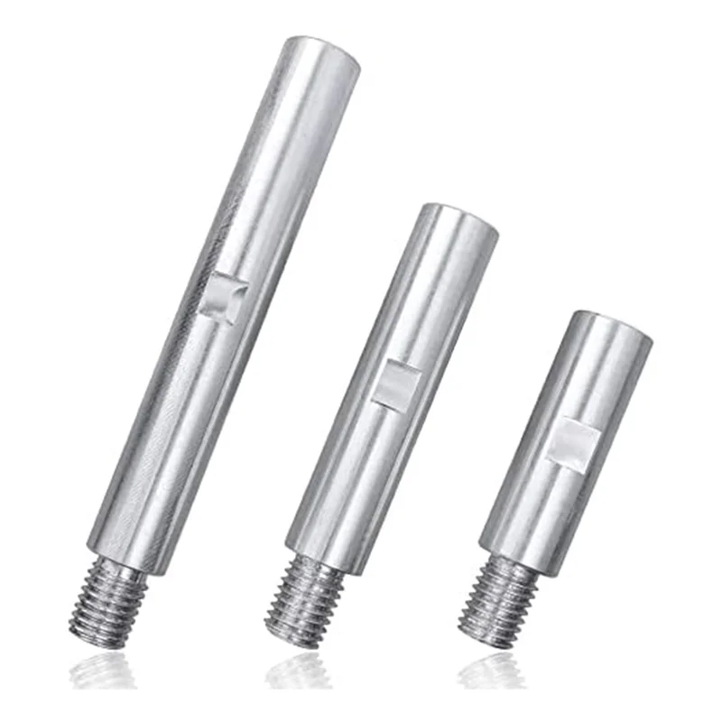 Abjs conjunto de bielas de extensão de moedor de ângulo, 3 peças, 5/8 em 11, extensão de placa de almofada de apoio de rosca para Polisher-3In/4In/5,5In