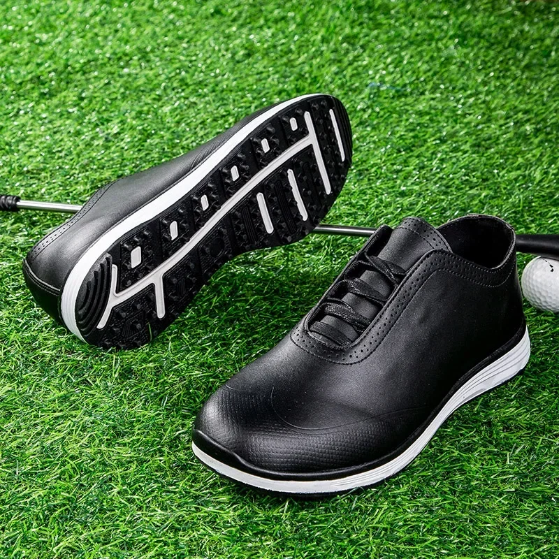 

New Golf Shoes for Unisex Anti Slip Athletic Shoes Men Lace Up Golf Sneakers Women Comfortable Golf Training Man