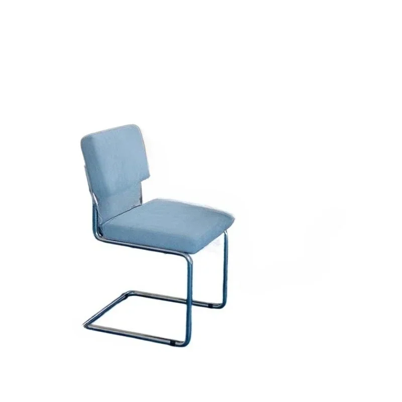 New Lauyer chair, blue Nordic Bauhaus medieval designer retro chair