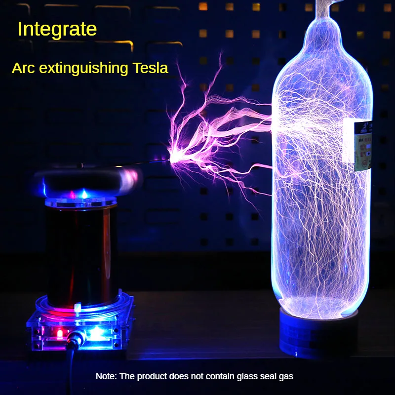 

Music Tesla Coil Finished High Frequency Generator Wireless Lighting Artificial Lightning Model Integrated Arc Extinction Tesla