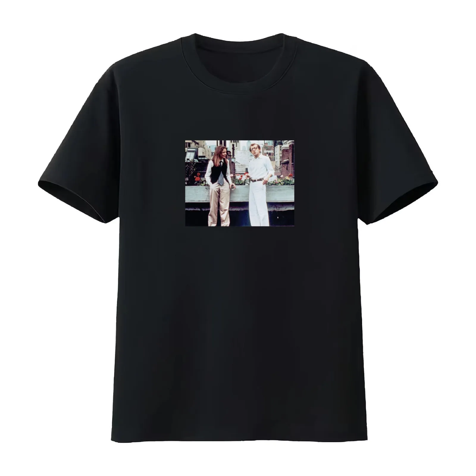 Annie Hall Balcony Scene T-Shirt Summer Casual Cotton Tee Oversized Streetwear Tops Vintage Graphic Print Unisex Men Women