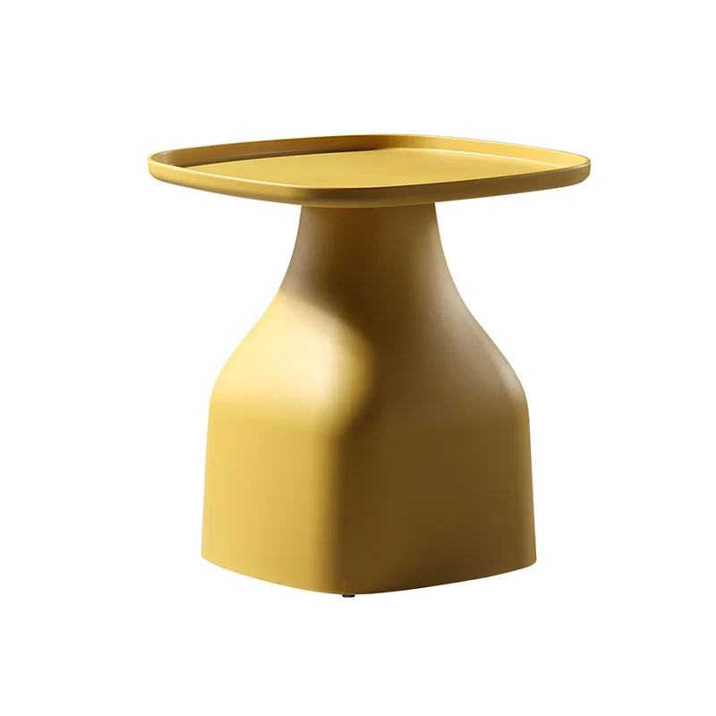 

Combination coffee table square small apartment Nordic household plastic living room round low side