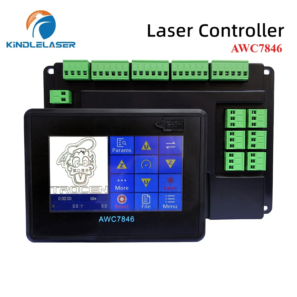 KINDLELASER Trocen AWC7846 AWC7846K CNC Control Motherboard System for Co2 Engraving Cutting Machine