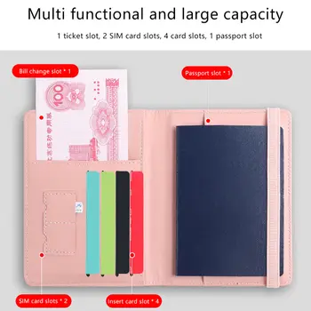 防水護照夾套 旅遊PU皮革信用卡皮夾 可愛護照本 男女通用護照套 8 最佳銷售 護照夾旅行錢包 - №6