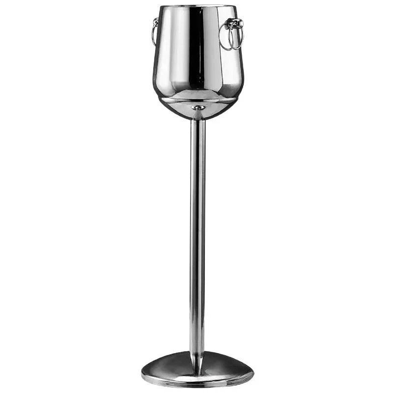 European Champagne Bucket Rack Stainless Steel KTV Bar Ice Bucket Household Continuous Rack Ice Bucket