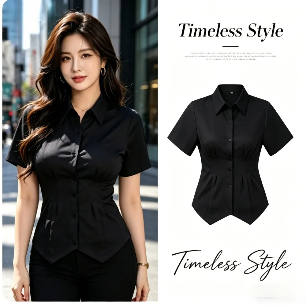 japanese-jk-uniform-shirtwomen-slim-sweet-spicy-top-with-elastic-waistfashion-school-uniform-for-daily-casual-outfit-wear