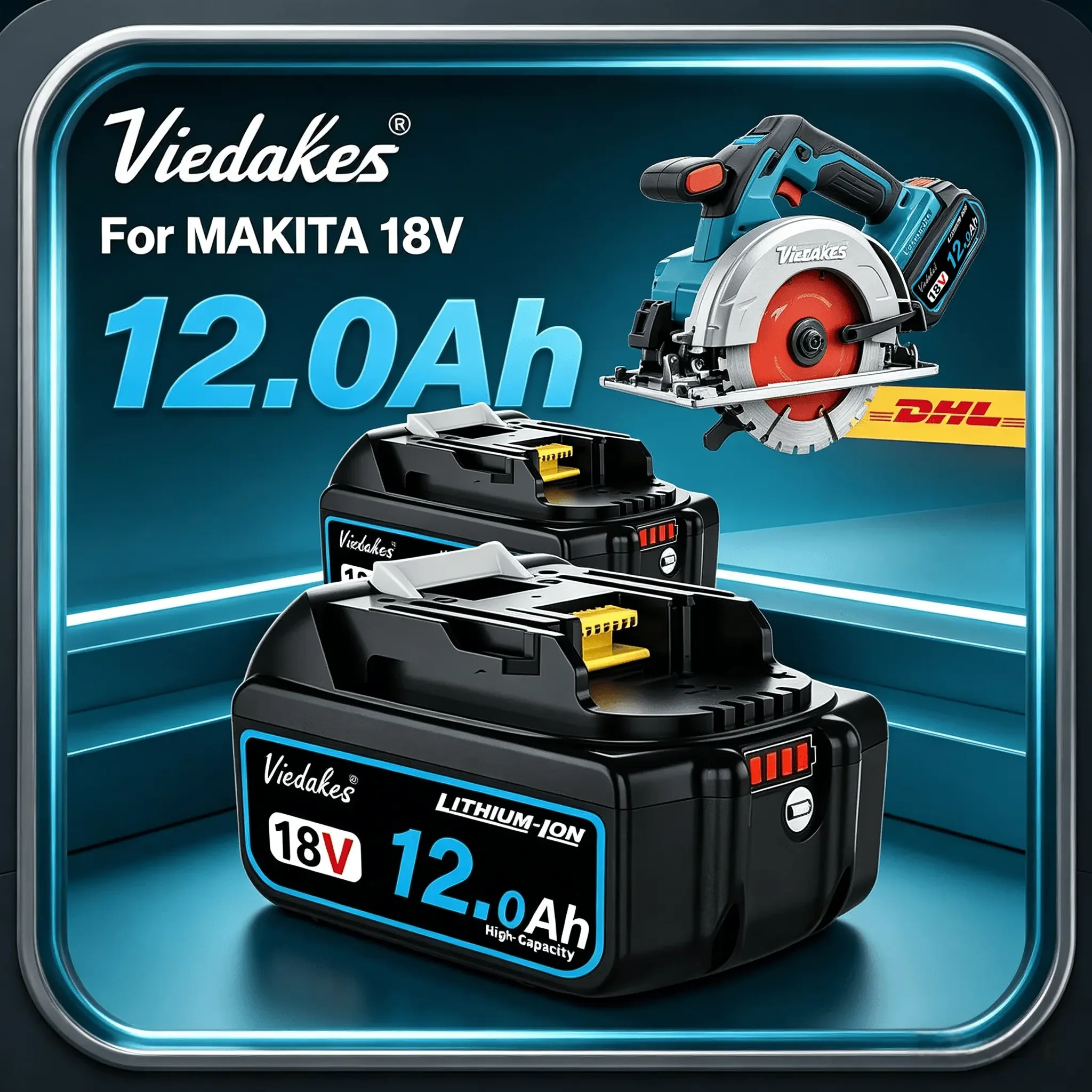 

High Capacity For Makita 18V Battery 8000mAh 12.0Ah BL1850 BL1820B LXT DHP481 DTD153 For makita akku 18v