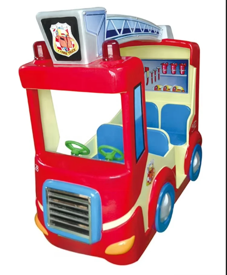 Fire Truck Ride Carnival Ride Coin Operated Car Ride Swing Game Console