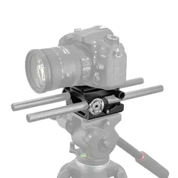 KIMRIG QR Sliding Acra Baseplate With Standard Dovetail Base Plate Arri Rosette Mount Dual 15mm Rod Clamp For Dslr Camcorder