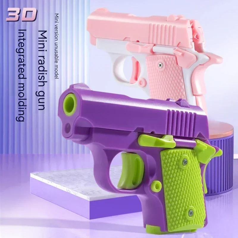 MINI M1911 3D Toy Gun Model Cannot Shoot  Colt Fidget Depression Toy Adults Toy Pistol Luminous Boys Birthday Funny Gifts