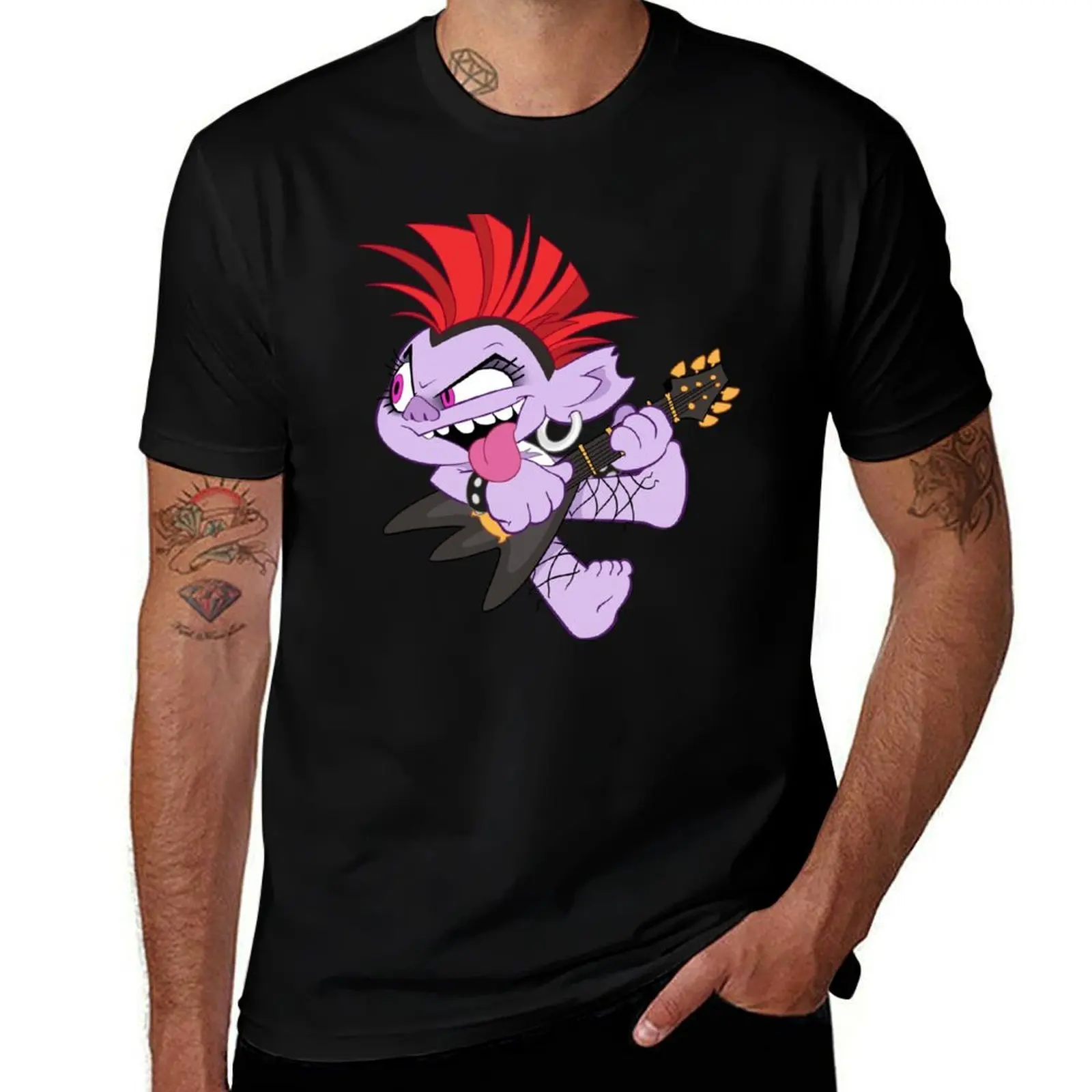 Rock n' Roll Barb T-Shirt Stylish Graphic Short Sleeve Top