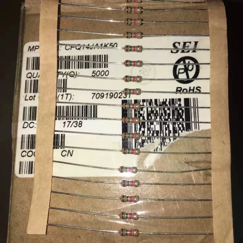 

Japanese SEI 1.5K 1K5 5% 0.25W copper foot carbon film resistor