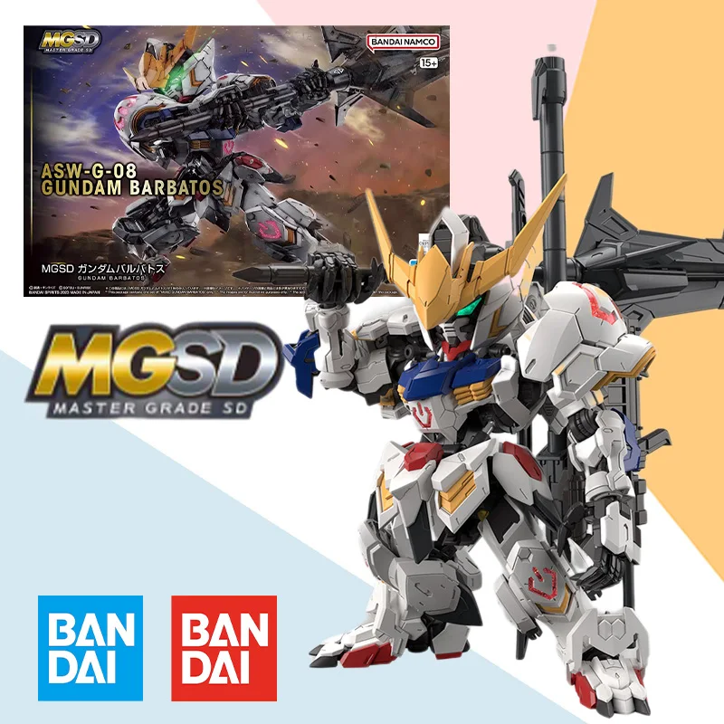 

Bandai Original BOX MGSD MASTER GRADE SD ASW-G-08 GUNDAM BARBATOS Aninm Action Figure Assembly Model Kit Toy Gift for Children