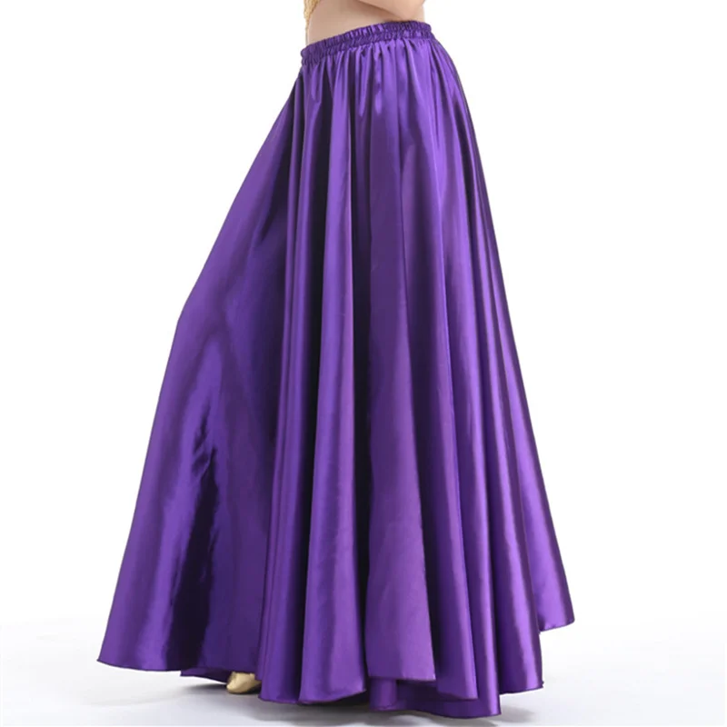 Women Belly Dancing Clothes Full Circle Skirts Skirts Plus Size Satin Belly Dance Skirt