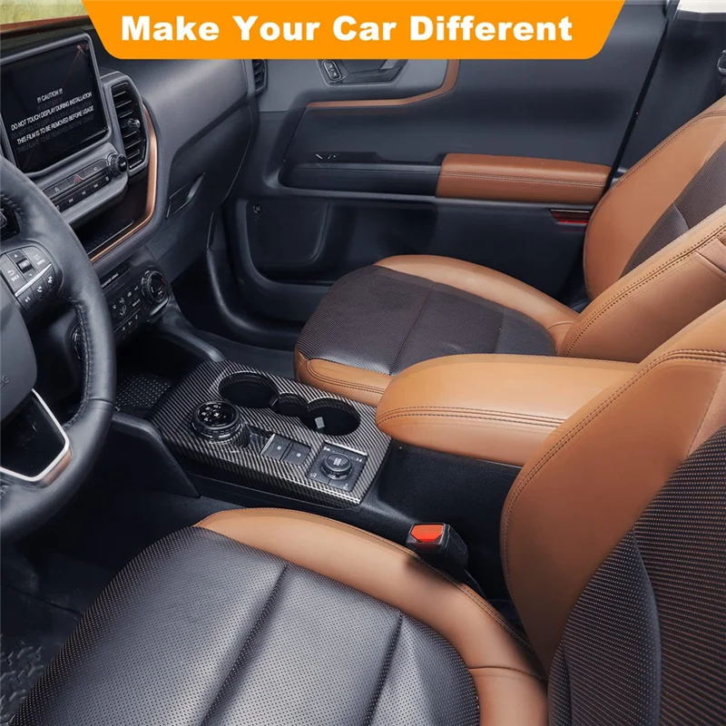 

A30P-Center Console Gear Shift Panel Cover Trim For Ford Bronco Sport 2023 2024 Interior Accessories