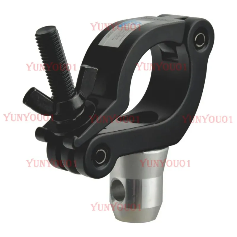 

Aluminum Truss Clamp Stage Light Hook Coupler with Half Connector for 50mm Pipe SWL 300KG Moving Head Beam Light