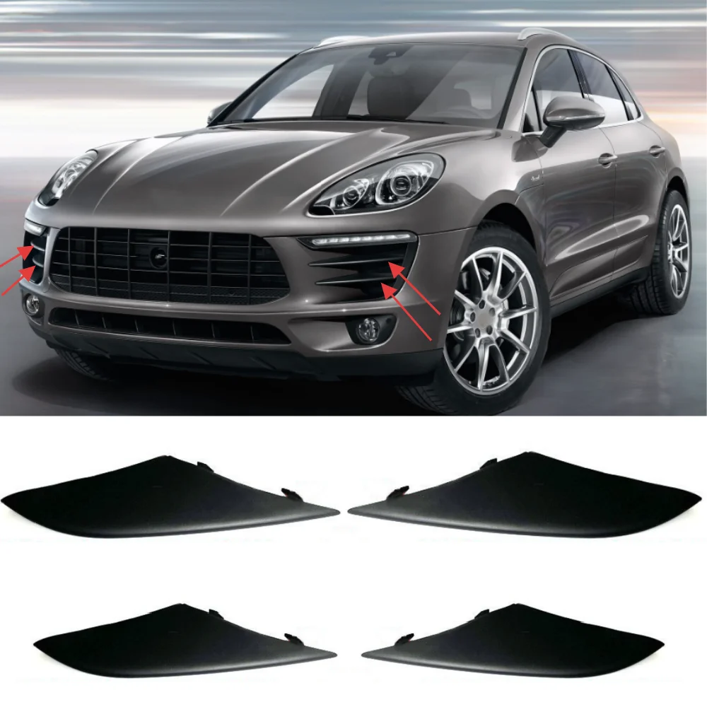 

For Porsche MACAN 2014-2017 car front bumper grille decorative strip OE: 95B807685 95B807686 95B807877