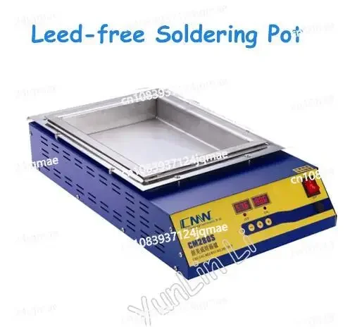 CM- 280S Lead-free Double Digital Solder Pot Soldering Soldering Desoldering Bath 280*200*45mm 21.2KG 2000W