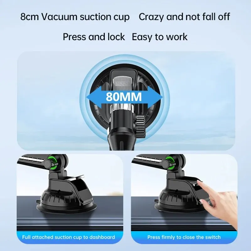 Suction Cup Phone Holder Windshield/Dashboard/Window, Universal Suction Cup Car Phone Holder Mount with Sticky Gel Pad, Compatib