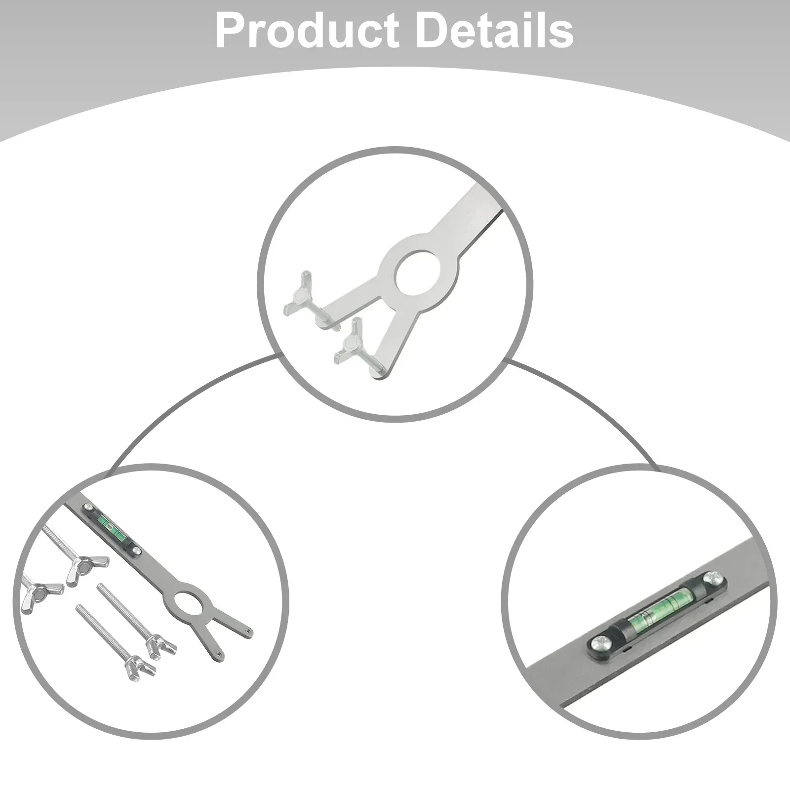 Level Gauge Faucet Leveling Device Accurate Positioning Four Sided Screw Fixing Adjustment Precise Positioning